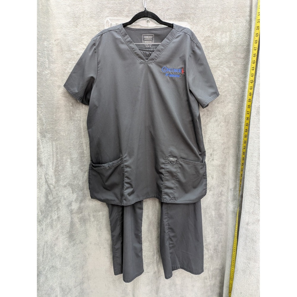 Concorde RT Instructor Scrub Outfit Womens XL Top Pants Uniform Workwear
